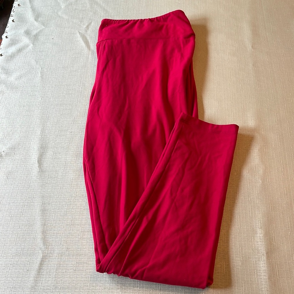 Lularoe red leggings